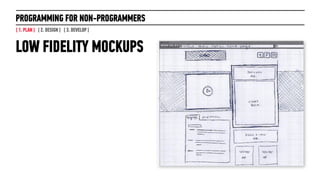 PROGRAMMING FOR NON-PROGRAMMERS
[ 1. PLAN ] [ 2. DESIGN ] [ 3. DEVELOP ]


LARGE SITE
 