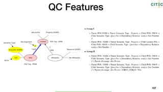 QC Features
107
 
