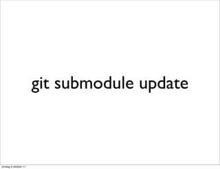 git submodule update



zondag 9 oktober 11
 