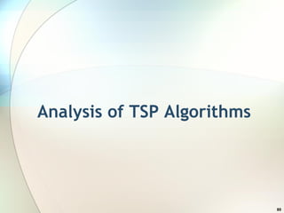 Analysis of TSP Algorithms   