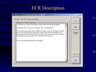 ECR Description 