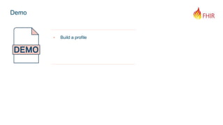 Demo
‣ Build a profile
 