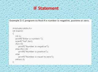 23
IF Statement
 