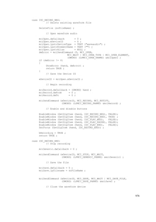 Programming windows