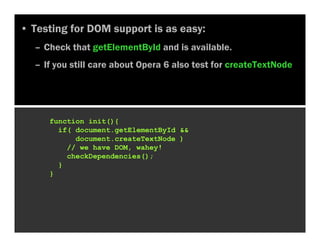 Progressive Enhancement with JavaScript and Ajax