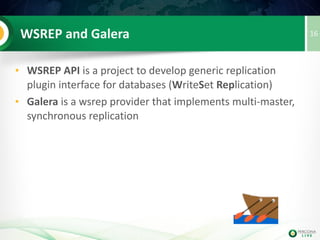 PXC (Galera cluster) is a meeting
bfb912e5-f560-11e2-0800-1eefab05e57d
16
 