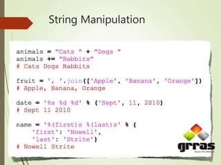 String Manipulation
 