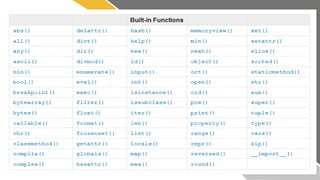Python Session - 4