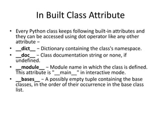Python advance