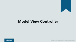 Copyright © 2017, edureka and/or its affiliates. All rights reserved.
Model View Controller
 