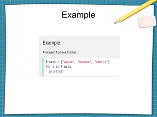 Example
 
