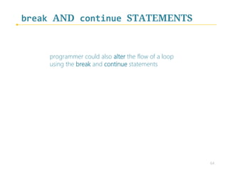 STRUCTURED PROGRAMMING SUMMARY
 