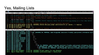 Yes, Mailing Lists
 