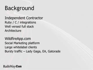 Background Independent Contractor Ruby / C / integrations 