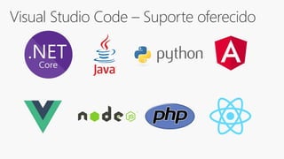 Visual Studio Code – Suporte oferecido
 