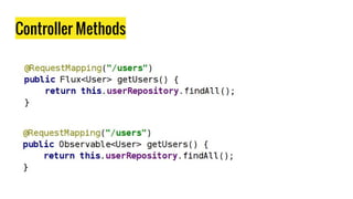 Controller Methods
 