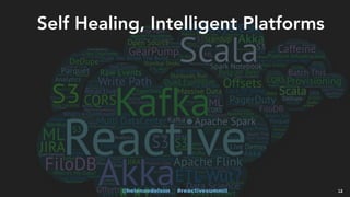 @helenaedelson #reactivesummit 12
Self Healing, Intelligent Platforms
 