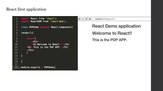 React first application
 