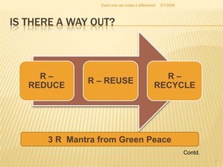 Reduce Plastics Use And Global Warming