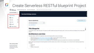 Create Serverless RESTful blueprint Project
 