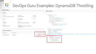 DevOps Guru Examples: DynamoDB Throttling
 