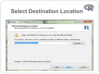 Select Destination Location
 