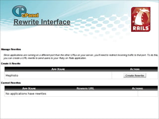 Rails onCpanel