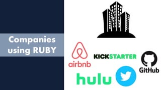 Companies
using RUBY
 