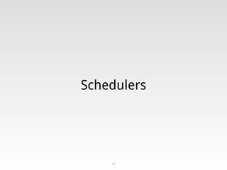 Schedulers
34
 