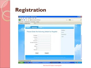 Registration
Sai butchi babu manepalli
 