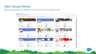 New Group Home
See your groups in a beautiful, information-rich tile-based view
 