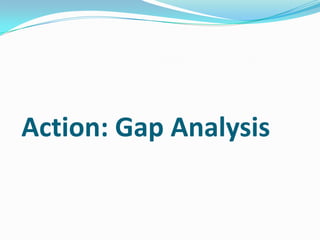 Action: Gap Analysis