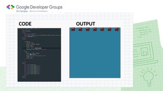 CODE OUTPUT
 
