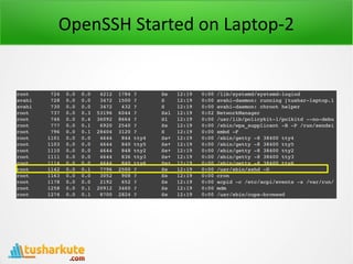 OpenSSH Started on Laptop-2
 
