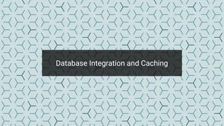 Full size Image Area with text
Database Integration and Caching
 