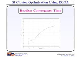 Silicon Cluster Optimization Using Extended Compact Genetic Algorithm