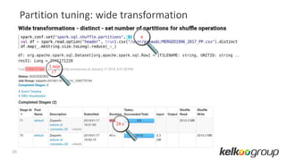 39
Partition tuning: wide transformation
28 s
1 min
17
8
 