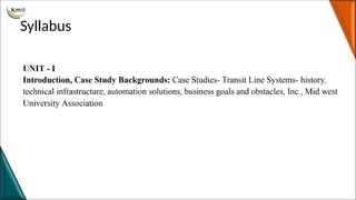 Syllabus
 
