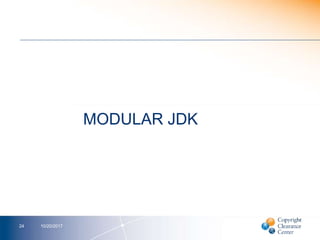 MODULAR JDK
10/20/201724
 