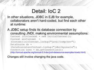 Spring is there to provide “portability” between  frameworks that share a purpose and interface 
