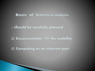 data analysis techniques and statistical softwares