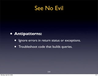 Sql Antipatterns Strike Back