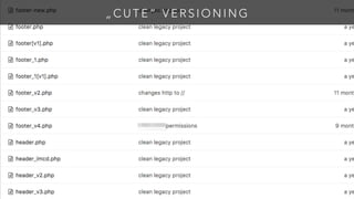 „ C U T E ” V E R S I O N I N G
 