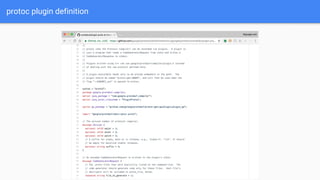 protoc plugin definition
 