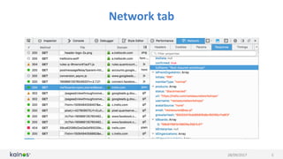 Network	tab
28/09/2017 5
 