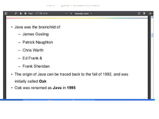Java Fundamentals.pptJava Fundamentals.ppt