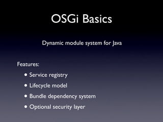 Taming Beastly Web Applications with Server-Side OSGi