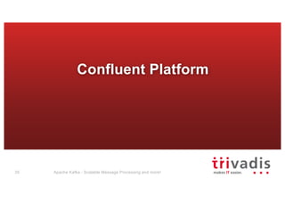 Confluent Platform
Apache Kafka - Scalable Message Processing and more!35
 