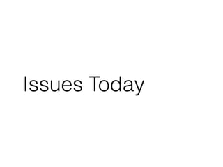 Issues Today 
 