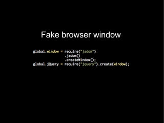Fake browser window 